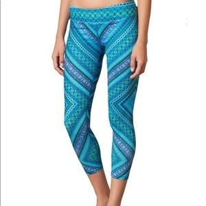 prAna Roxanne Printed Leggings in Green Chile